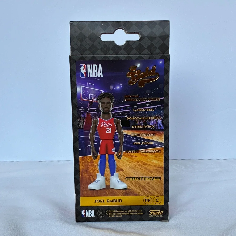 Funko Gold Joel Embiid NBA Chase Ed. 76ers #21 Vinyl Figure Basketball Philly